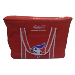 Budweiser Beer Toronto Blue Jays Soda Cooler Bag Zipper